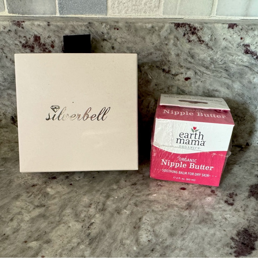 New Earth Mama Nipple Butter and Silverbell Nipple Shields